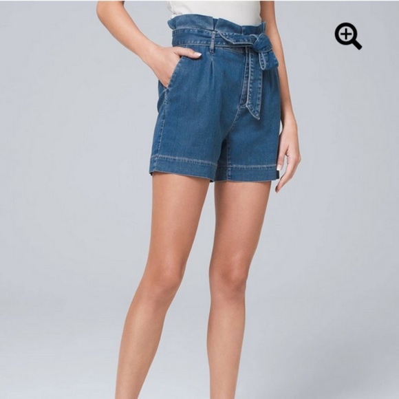 White House Black Market Pants - White House Black Market The 5" Short Paperbag High Rise 0